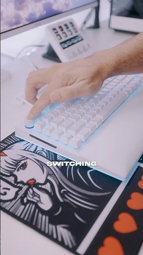 All White Desk Setup Upgrade - Razer BlackWidow V4 Pro & Razer Cobra Pro #gamingdesk