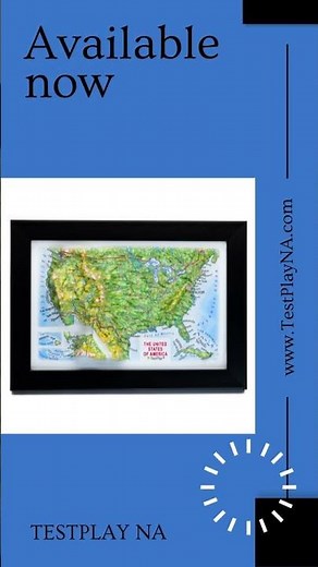 United States 3D Raised Relief Map