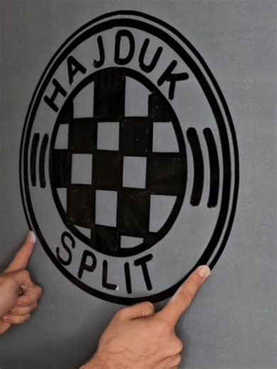 HNK Hajduk Split Logo: A Two Hands Drawing Journey