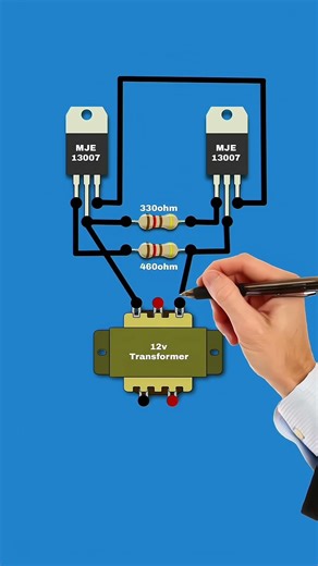 MJE 13007 ट्रांजिस्टर का उपयोग करके 12V DC से 230V AC मिनी इन्वर्टर कैसे बनाएं