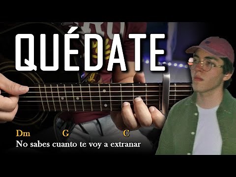 Kevin Kaarl - Quédate | Tutorial Guitarra Acústica Super Fácil | Letra y Acordes GuitarEp