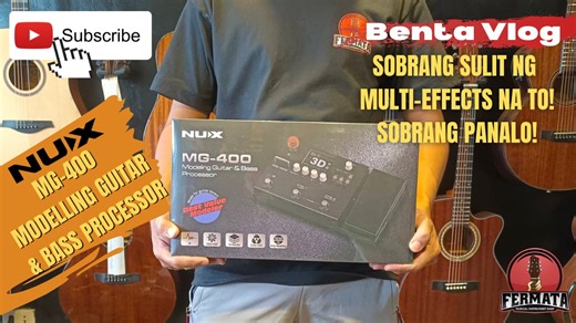 NUX MG-400 UNBOXING AND REVIEW! Kung naghahanap ka ng sulit na multi-effects, pwedeng pwede to! SRP: 11,985 PM For DISCOUNTED PRICE! The NUX MG-400 is a value packed modeler akin to his little brother, the MG-300. MG-400 houses 2 powerful DSP chips for high-definition White-Box Amp Modeling algorithm (TS/AC-HD) and Core-Image post-effects. Since releasing the MG-300, people have been blown away by the sound and playability, not to mention the ease-of-use tone tweaking and intuitive interface. An