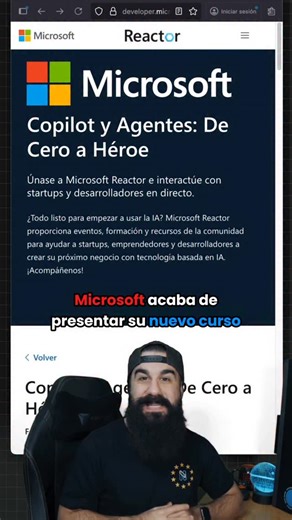Brais Moure | Programador on Instagram: "Microsoft ha presentado un nuevo curso de Copilot y Agentes. → 100% gratis y en español → 8 clases: Fundamentos, automatizaciones, GitHub Copilot y mucho más → Del 5 al 28 de noviembre Apúntate desde "aka.ms/copilotagentes/sp" #programador #programacion #programadores #curso #ia"