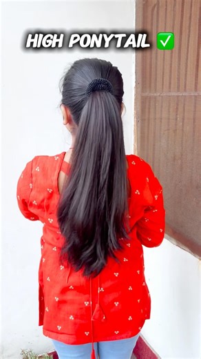 Perfect Barbie High ponytail hairstyle tutorial 💕 #hairstyle #hairideas #ponytail
