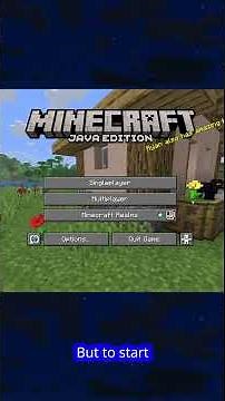 How To Play Minecraft Java part 1 #minecraft #tutorial
