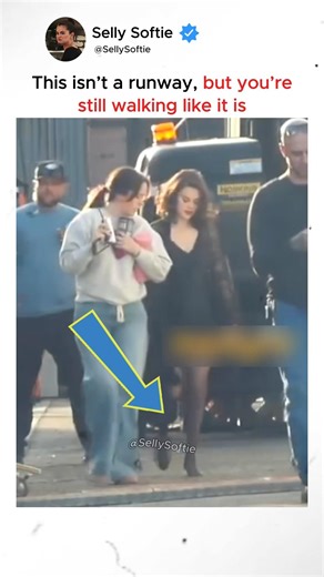 This isn’t a runway, but you’re still walking like it is #selenagomez #shorts