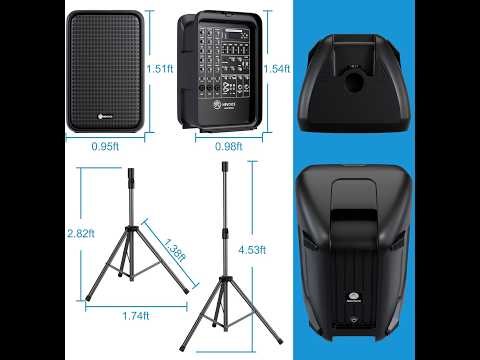 Professional Portable 2 Way PA System Review 2026 All in One Suitcase PA with 8 Channel Mixer & Blu