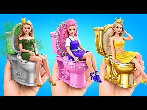 Poor vs Rich vs Super Rich Doll! Awesome Doll Crafts by 123 GO!