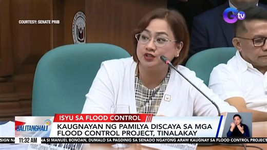 Sinimulang talakayin sa Senado ngayong umaga ang kaugnayan ng mga Discaya sa mga flood control project. | GMA News
