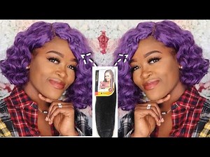 DIY SHORT CURLY CROCHET WIG USING BRAIDING EXTENSION /HOW TO MAKE CROCHET WIG #crochetwig