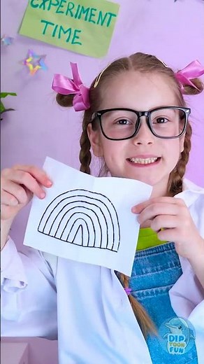 ✨ Easy Science Magic Creates a Stunning Rainbow at Home! 🌈🏠 #Shorts