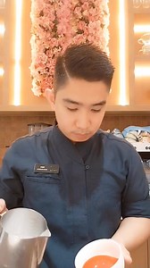 Red butterfly latte art 🦋 #baristanino | Nino Formentera