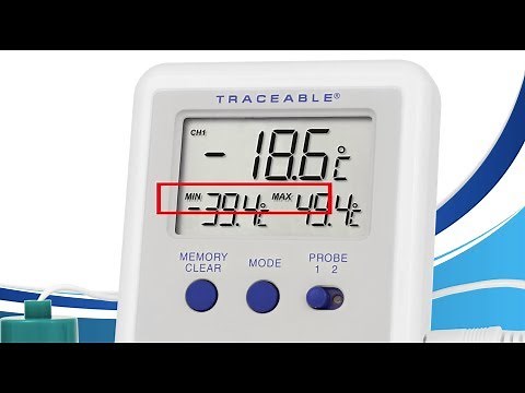 How to Use the Min/Max/Memory on the Traceable 4730 Series Refrigerator/Freezer Ultra Thermometers
