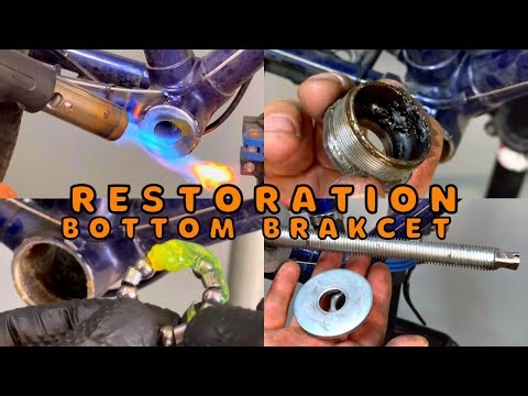 How to unlock seized stuck BB and service old type bottom bracket?