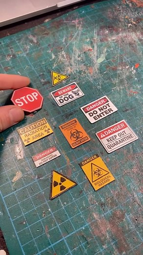 27K views · 299 reactions | How to make miniature signs!!  #howto #signs #miniature #realistic #arttutorial #stepbystep #creative | Miniature Model Making | Facebook