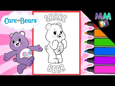 Coloring The Care Bears | A Coloring Page For Kids