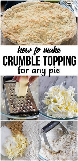 Crumble Topping Recipe for Fruit Pies - Crazy for Crust