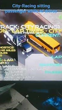 City racing sitting passenger in the AI truck while AI is learning to drive.