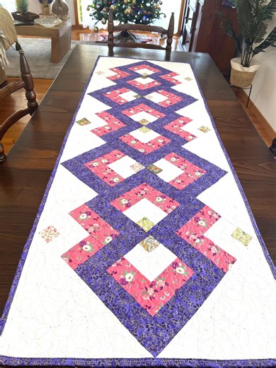Easy Quilted Table Runner Pattern: Beginner-friendly Tutorial (PDF Download) - Etsy