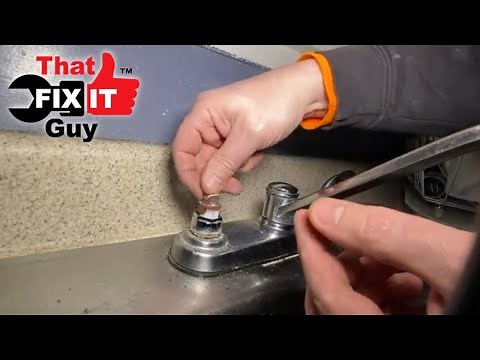 Two-Handle Kitchen Sink Faucet Leak Repair