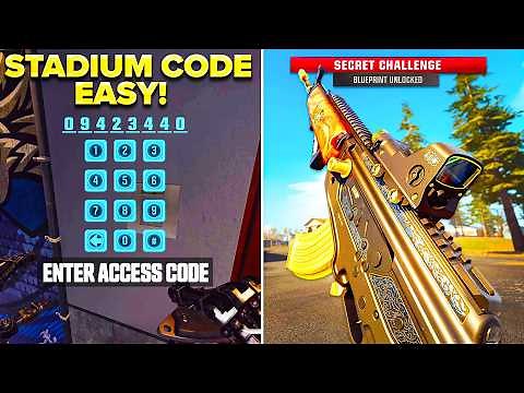 100% EASIEST WAY TO ENTER ACCESS CODE WARZONE STADIUM EASTER EGG 🏆 (Amax Enigma Stadium Blueprint)