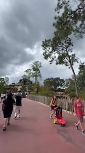 Clouds are starting to roll into the Magic Kingdom ahead of Hurricane Milton 👀 ⛈️ #magickingdom #disneyworld #disneyparks #HurricaneMilton | Chip and Company