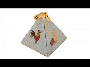 How to make a Pyramid Shaped Etui Box, also known as an Exploding Box from Quilting Antics