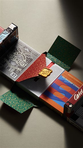Art of Play on Instagram: "A mini walk through this year’s Mystery Decks with Dan. Gilded edges, unexpected designs, and a few new surprises hidden inside. What started over 15 years ago is still driven by the same idea: there is always more mystery. Unwrap carefully."