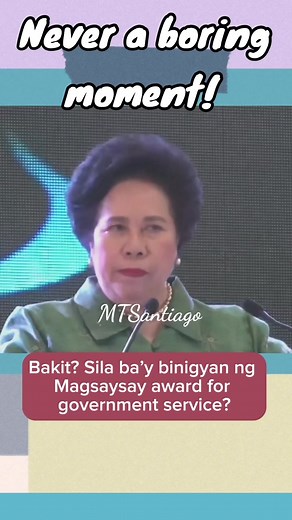 Miriam Defensor Santiago Lecture for Student Leaders