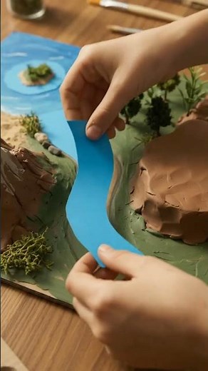 🌍🏔️ DIY Landforms 3D School Project!