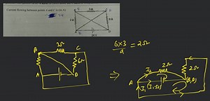 Current flowing between points A and C is (in A)... | Filo