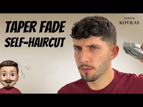 Wavy Taper Fade Self-Haircut Tutorial | How To Cut Men's Hair