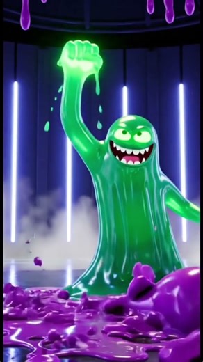 “Slime Kick Knockout! 🥊 #shorts #animation #ai