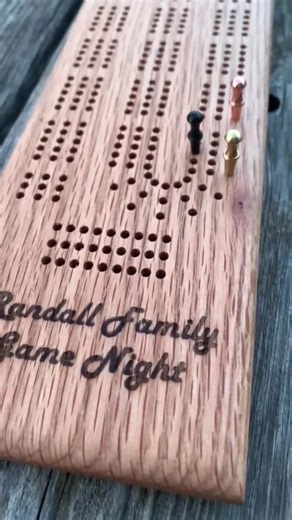 Personalized Wood Cribbage Board: Handmade Family Game Night - Etsy