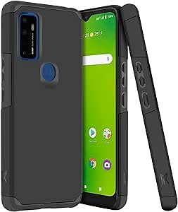 Amazon.com: HRWireless Compatible For AT&T Radiant Max 5G 6.8" (5G Version Only) / Cricket Dream 5G / (MetKase Color Series) Premium Minimalistic with Air Cushion Spring Technology ShockProof Hybrid Case Cover