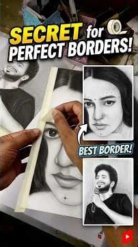 How to Get Perfect Borders in Sketching Using Masking Tape! ✏️ || EASY Trick for Sketch