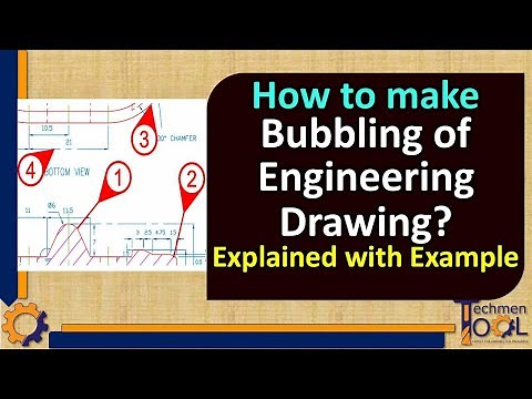 How to make Ballooning of Engineering Drawing? | Bubbling | Quality (QA/QC) | Explained with example