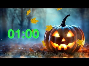 1 minute - Countdown Timer with Halloween music