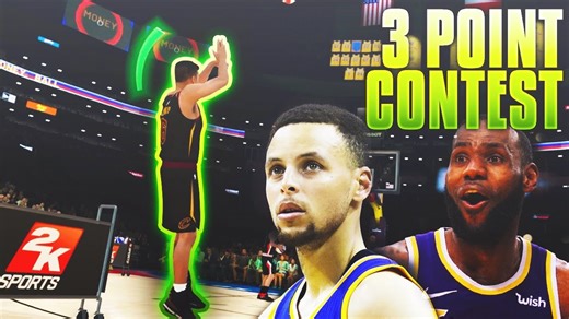 3 POINT CONTEST VS LEBRON JAMES & STEPHEN CURRY! NBA 2K19 MyCareer Ep.9