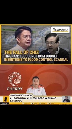 THE FALL OF CHIZ ESCUDERO! We go by evidence not chiz-miz. Ito ang kwento ng isang pulitikong magaling daw sa batas, pero mas magaling sa palusot. Sa halip na ipaliwanag kung saan napunta ang ₱142B insertions na ipinasok niya noong siya pa ang Senate President, nagtuturo at naninisi si Chiz Escudero kay Rep Martin Romualdez. Classic na drama ng isang taong nalulunod sa sariling eskandalo, diversion tactics. Pero hindi niya matatakpan ang testimonya ng DPWH Usec. Bernardo tungkol sa 20% SOP ₱800M