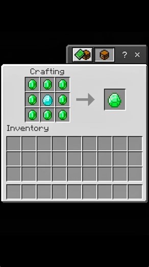 how to craft emrald diamond 🔥 IN MINECRAFT 💀 #minecraft #emrald #diamond #viralshort
