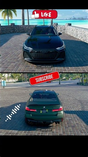 😈AUDI R6🆚 BMW M5 💀 | Sound🔊 Comparison #subscribe