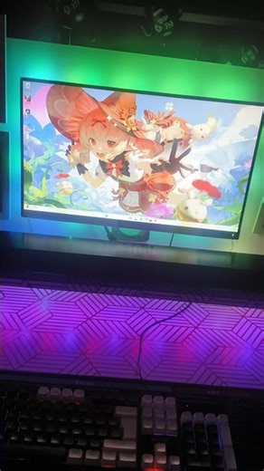 Aesthetic RGB Gaming Setup 2025 🎮✨ | Clean Monitor & Desk Setup Tour