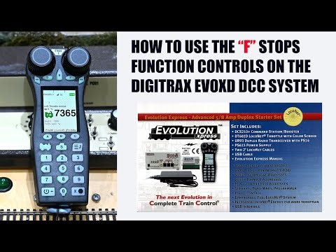 How to use the "F" stops on the Digitrax Locomotive Digital control system.