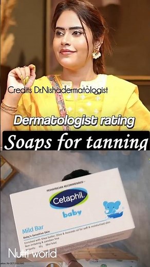 Dermatologist Rating Soaps For Tanning on a Scale 1-10 #dermatologist #soap #bodywash #skincare