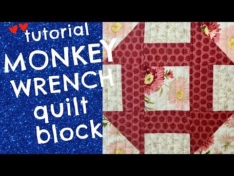 Alex Anderson LIVE; The Monkey Wrench Quilt Block Tutorial
