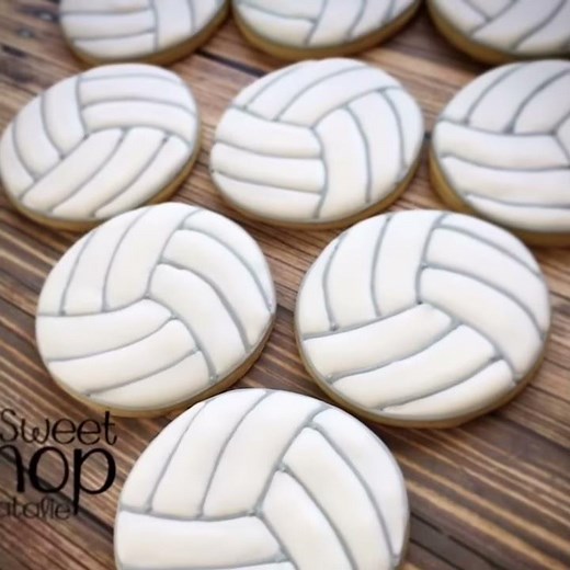 How to decorate volleyball cookies