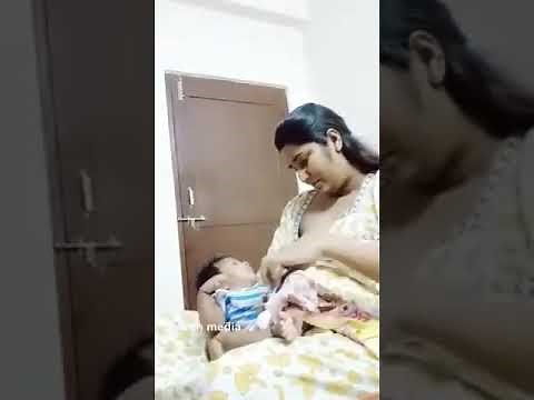 How to breastfeed a baby- Indian mother breast feeding