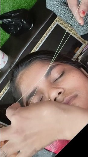 eyebrow threading tutorial#shortsvideo