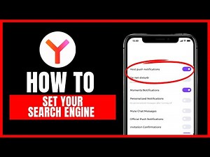 How to set your search engine on Yandex Browser